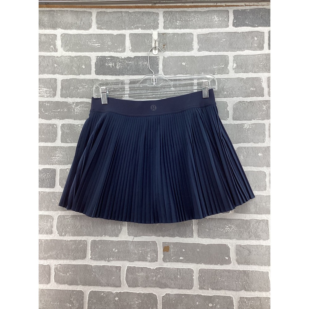 Lululemon Varsity Pleated Skort 13" True Navy Blue Tennis Golf Skirt Size 8 - Picture 5 of 5
